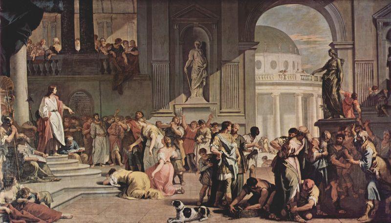 RICCI, Sebastiano Die angeklagte Susanna und der Prophet Daniel oil painting picture